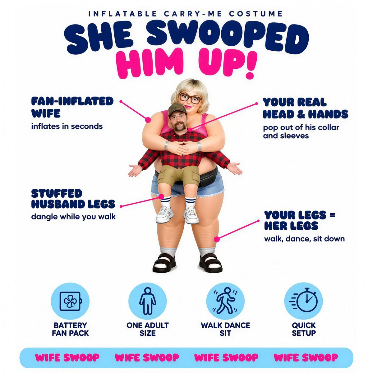 Wife Swoop Inflatable Costume